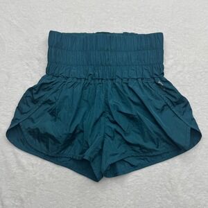 FP Movement The Way Home‎ Shorts High-Waisted Athletic Teal XS